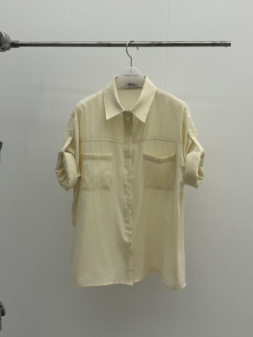 MONDAY TO SUNDAY韓國直郵實拍女裝新品26春夏襯衫蕾絲衫柔軟MONDAY TO SUNDAY襯衫/蕾絲衫圖色2