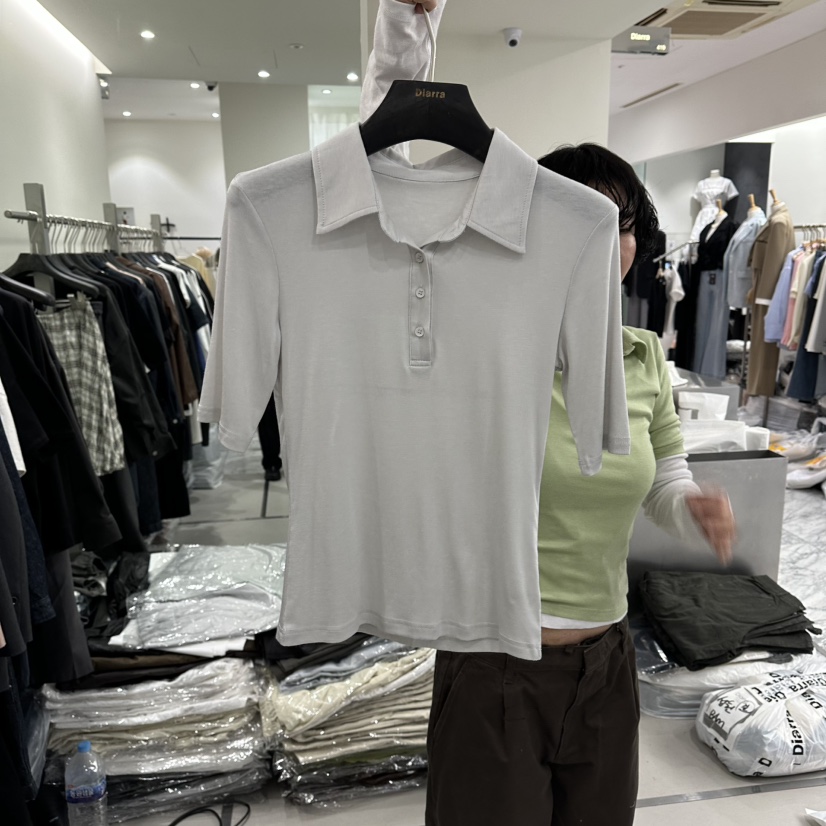 DIARRA韓國直郵實拍女裝新款休閑職業26春夏熱賣人氣時尚T恤DIARRAT恤圖色1