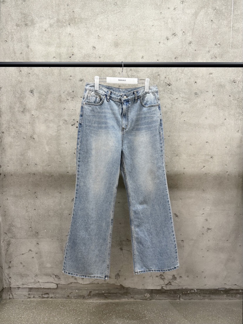 EST韓國東大門代購女士新款休閑26春夏職業熱賣牛仔褲喇叭EST/RAWHAUS牛仔褲圖色1