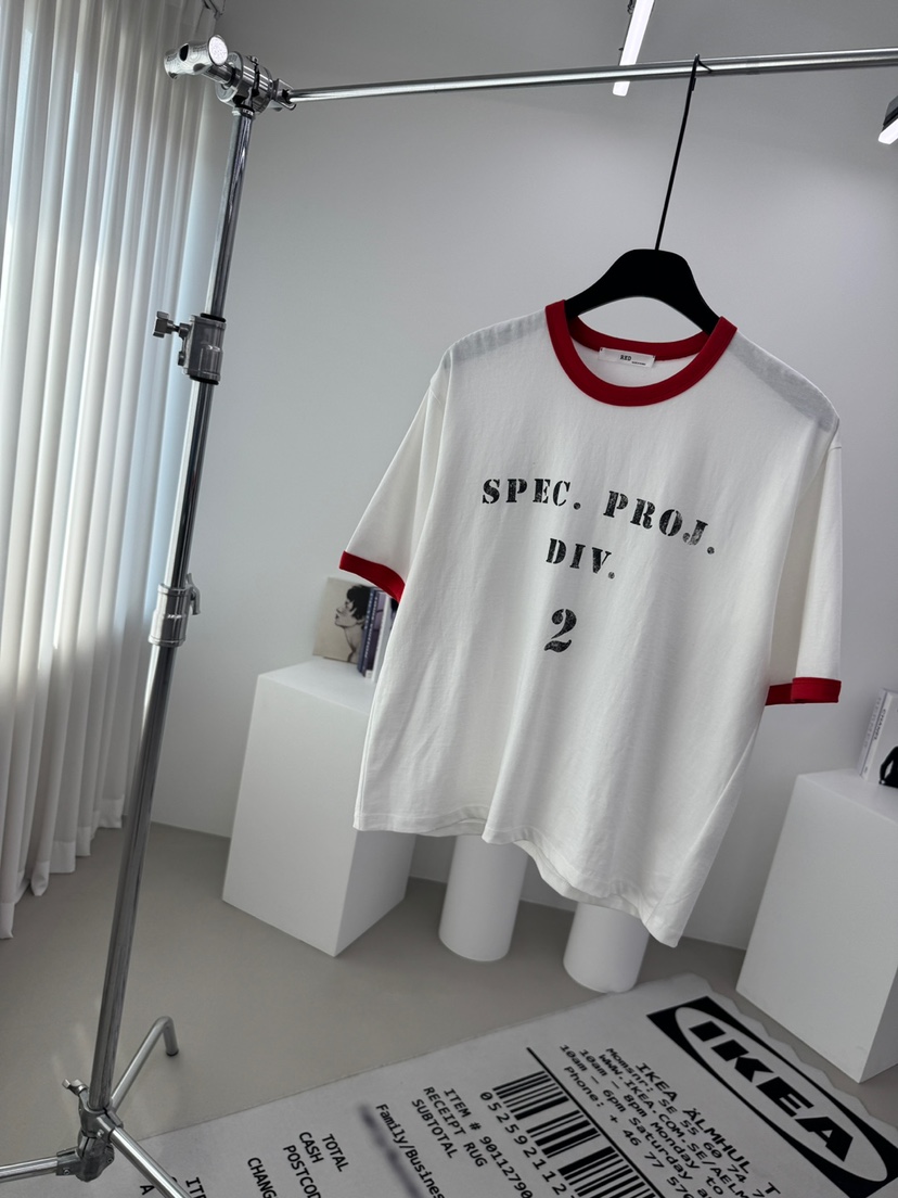 RED-A韓國直郵實拍女士新品時尚26春夏熱賣休閑推薦人氣T恤RED-AT恤圖色1