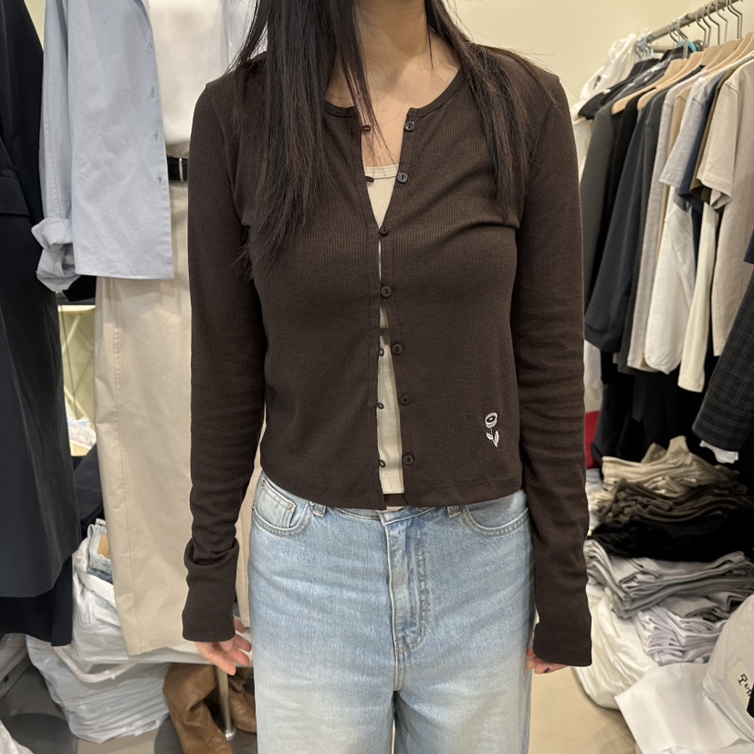 NOPSIS韓國代購女裝新款人氣推薦熱賣職業時尚長袖T恤開衫NOPSIS長袖T恤圖色2