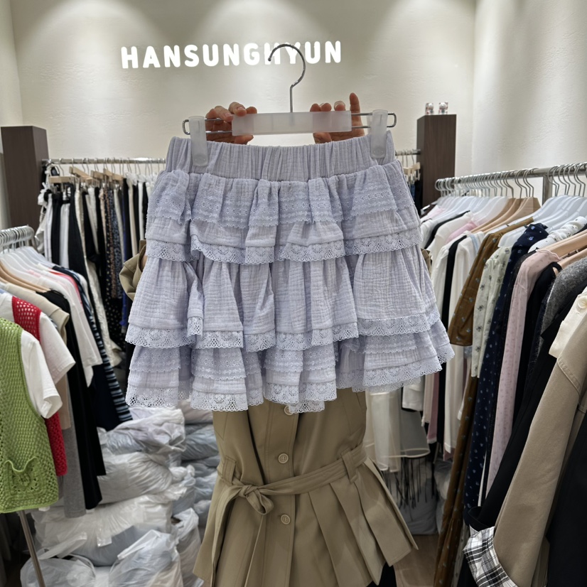 HANSUNGHYUN韓國東大門直郵女裝新品26春夏時尚人氣裙褲蕾絲HANSUNGHYUN裙褲