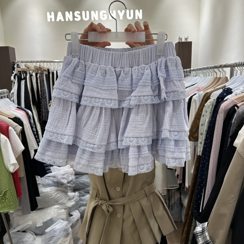 HANSUNGHYUN韓國東大門直郵女裝新品26春夏時尚人氣裙褲蕾絲HANSUNGHYUN裙褲圖色2