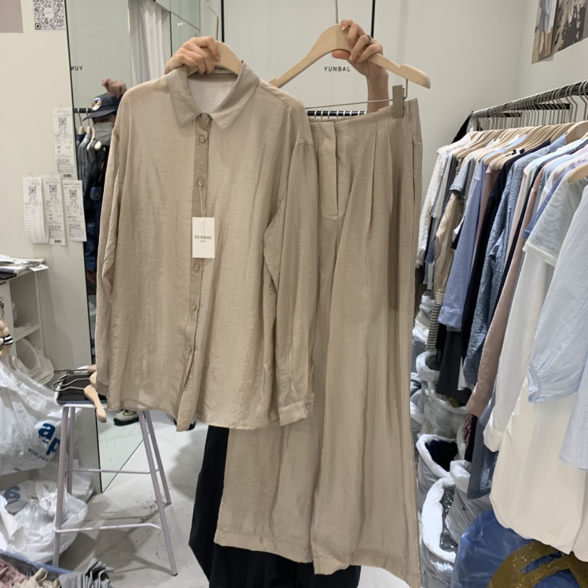 YUNBAL韓國代購女士新品推薦時尚休閑職業26春夏人氣休閑褲YUNBAL休閑褲