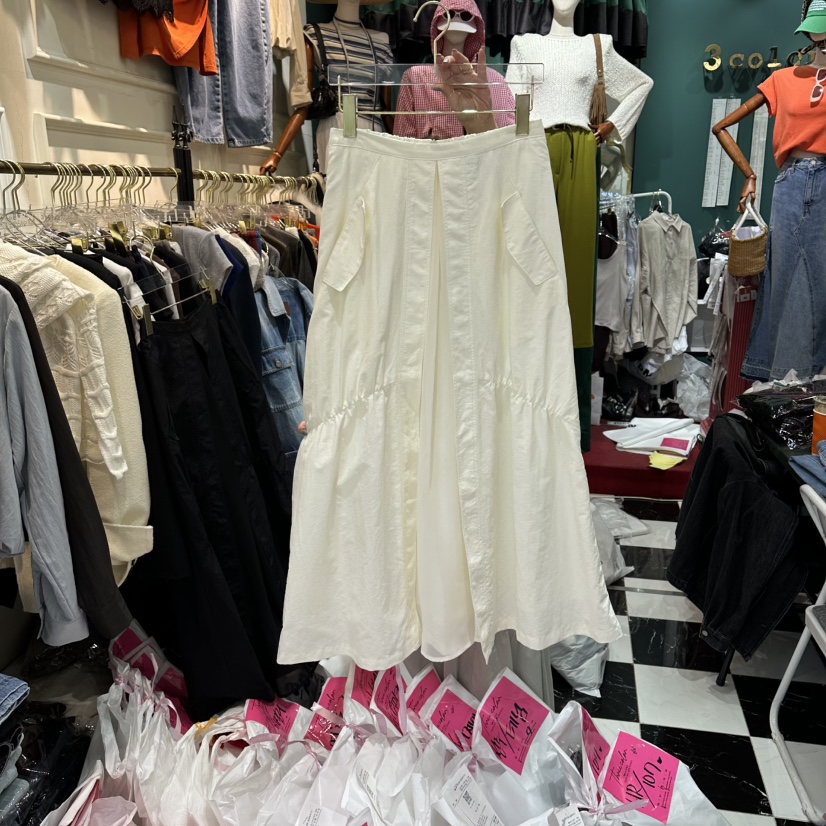 3COLOR韓國東大門直郵女裝新款26春夏長裙Three color長裙圖色1