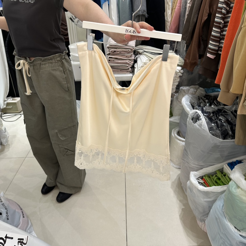 EGG IS韓國直郵實拍女裝新款26春夏推薦熱賣職業休閑短裙EGG IS短裙圖色1