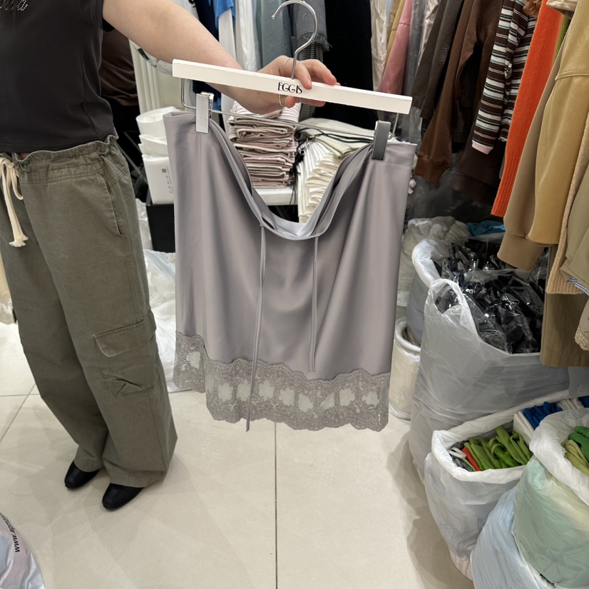 EGG IS韓國直郵實拍女裝新款26春夏推薦熱賣職業休閑短裙EGG IS短裙圖色2