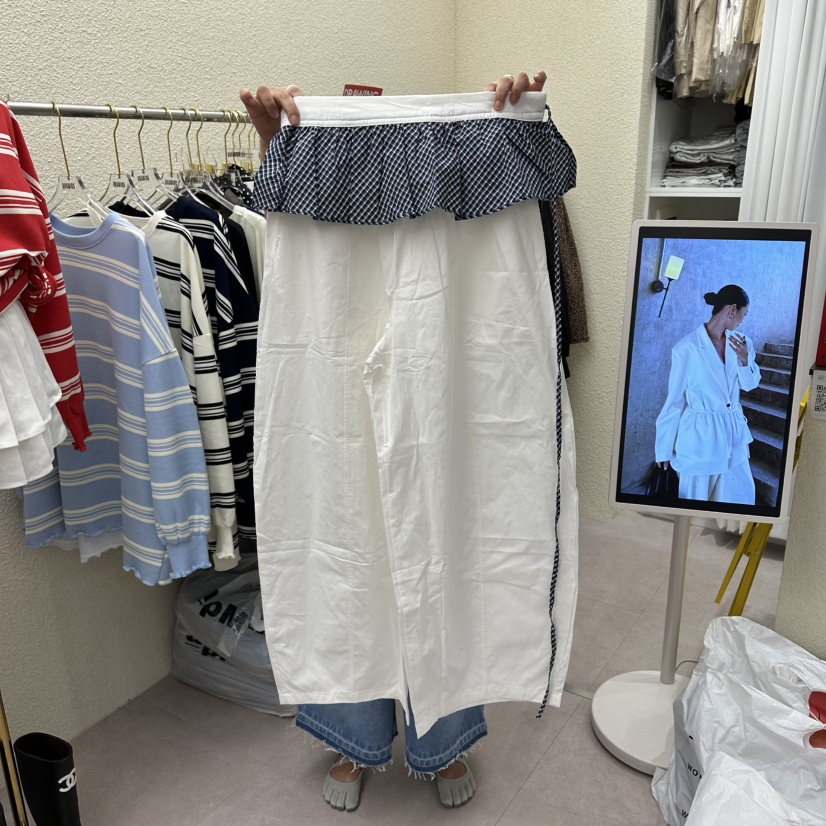 DRAWING韓國東大門直郵女裝新品職業推薦人氣熱賣裙褲可愛的DRAWING裙褲圖色2