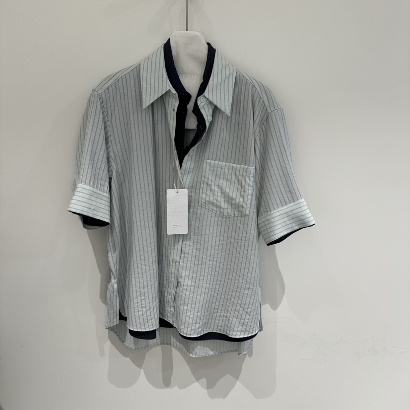 OVERTAKE韓國直郵實拍女裝新款26春夏職業襯衫蕾絲衫雙層OVERTAKE襯衫/蕾絲衫圖色2