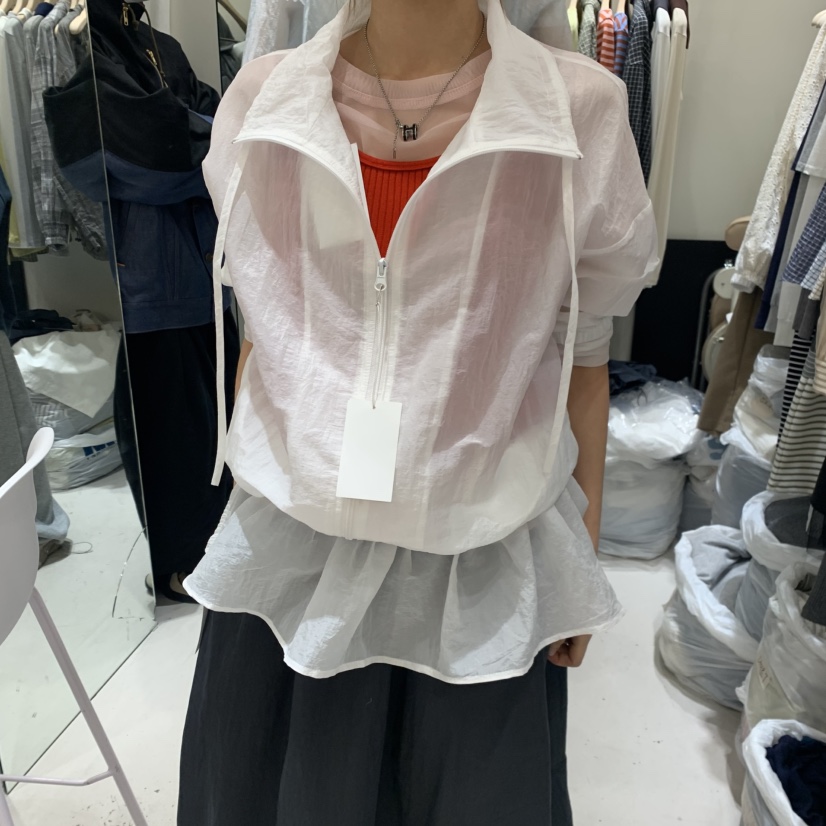 YUNBAL韓國東大門直郵女裝新款推薦時尚套裝不含內搭荷葉邊YUNBAL套裝圖色1