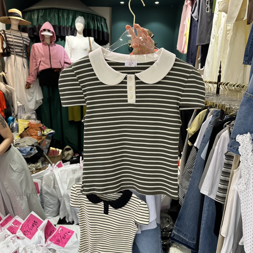 3COLOR韓國代購女士新品時尚T恤Three colorT恤圖色2