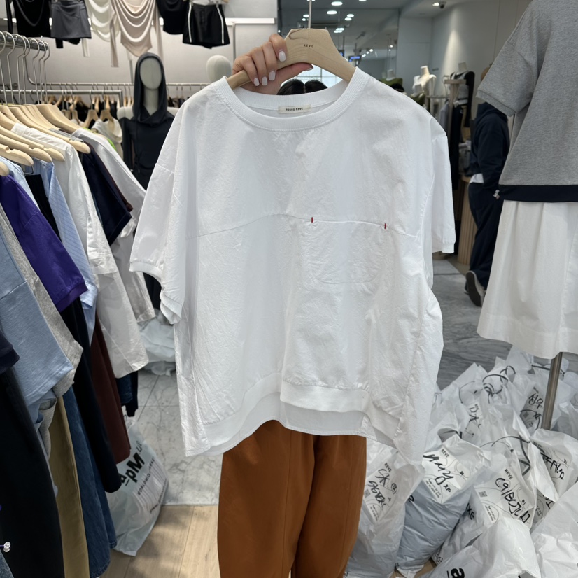 REVE-L韓國東大門直郵女裝新品人氣推薦26春夏職業休閑T恤REVE-LT恤圖色1