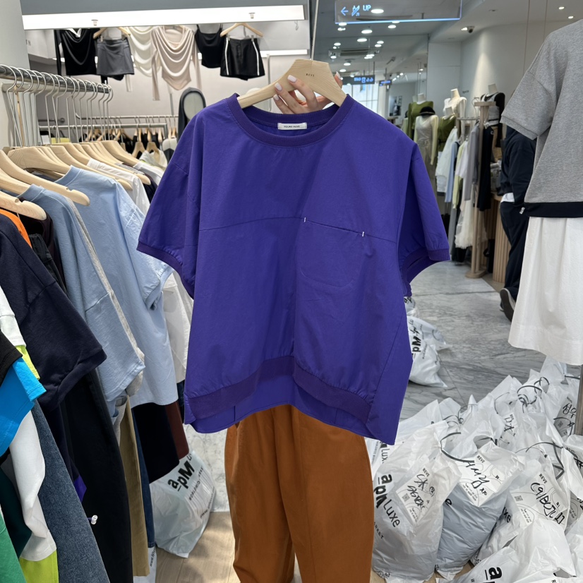 REVE-L韓國東大門直郵女裝新品人氣推薦26春夏職業休閑T恤REVE-LT恤圖色3