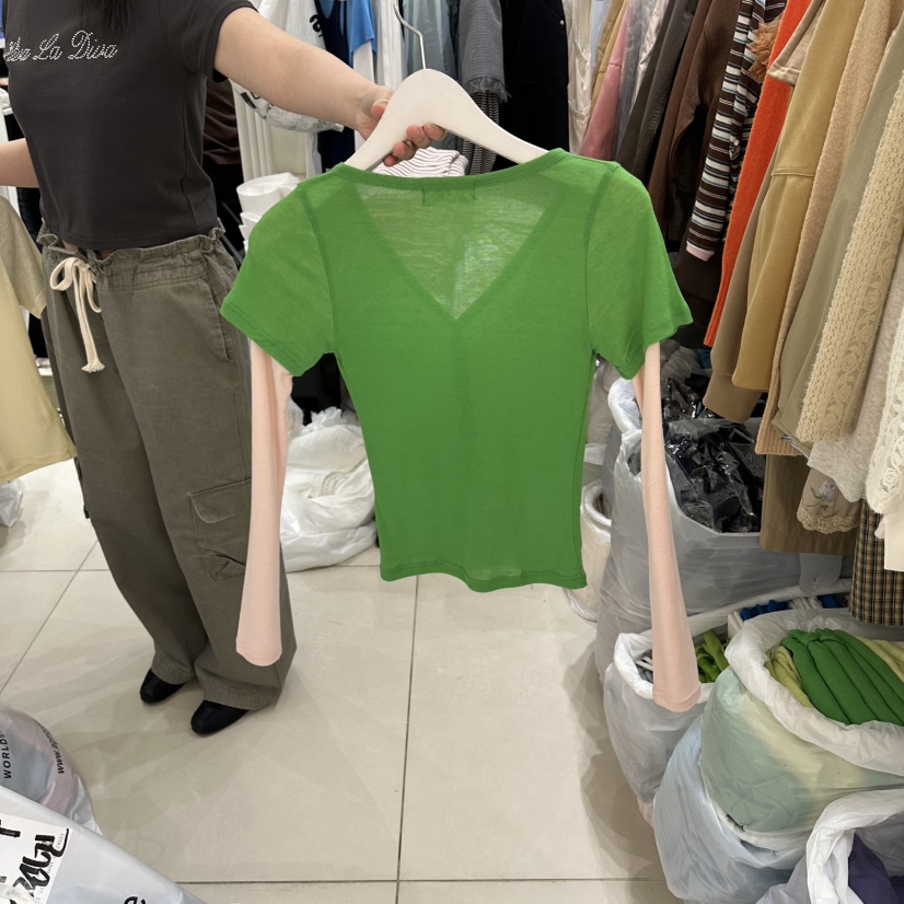 EGG IS韓國東大門直郵女士新品時尚職業26春夏針織衫開衫EGG IS針織衫