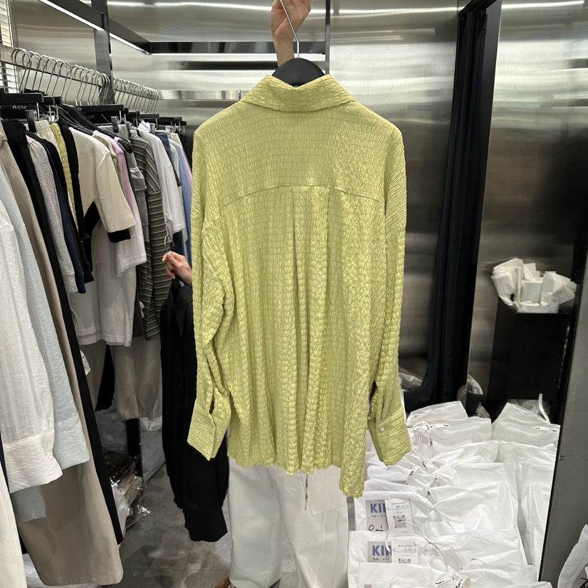 KIRKE韓國代購女士新品職業26春夏時尚熱賣襯衫蕾絲衫闊腿褲KIRKE襯衫/蕾絲衫