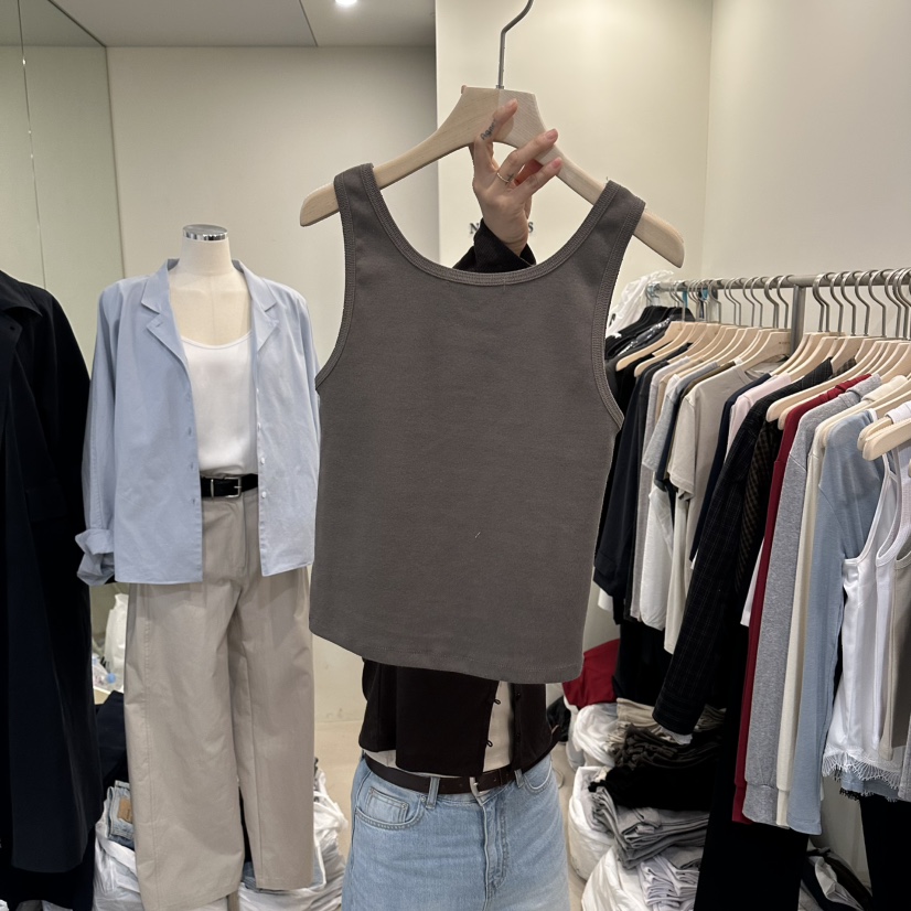 NOPSIS韓國東大門代購女士新品人氣職業推薦休閑吊帶背心NOPSIS吊帶/背心