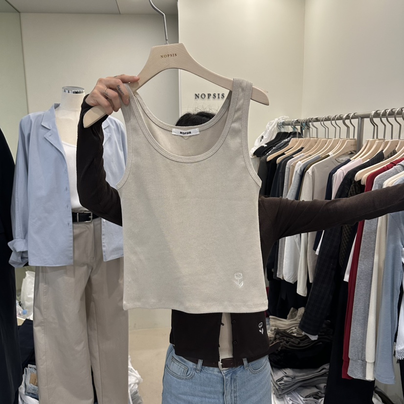 NOPSIS韓國東大門代購女士新品人氣職業推薦休閑吊帶背心NOPSIS吊帶/背心圖色2