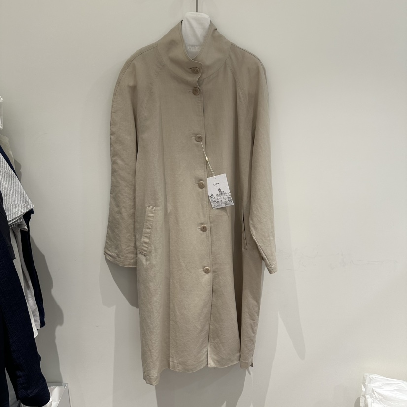 OVERTAKE韓國直郵女士新款熱賣人氣26春夏長款風衣含腰帶OVERTAKE長款風衣圖色1