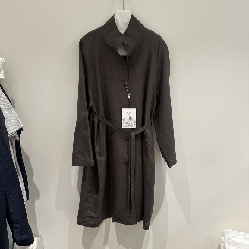 OVERTAKE韓國直郵女士新款熱賣人氣26春夏長款風衣含腰帶OVERTAKE長款風衣圖色2