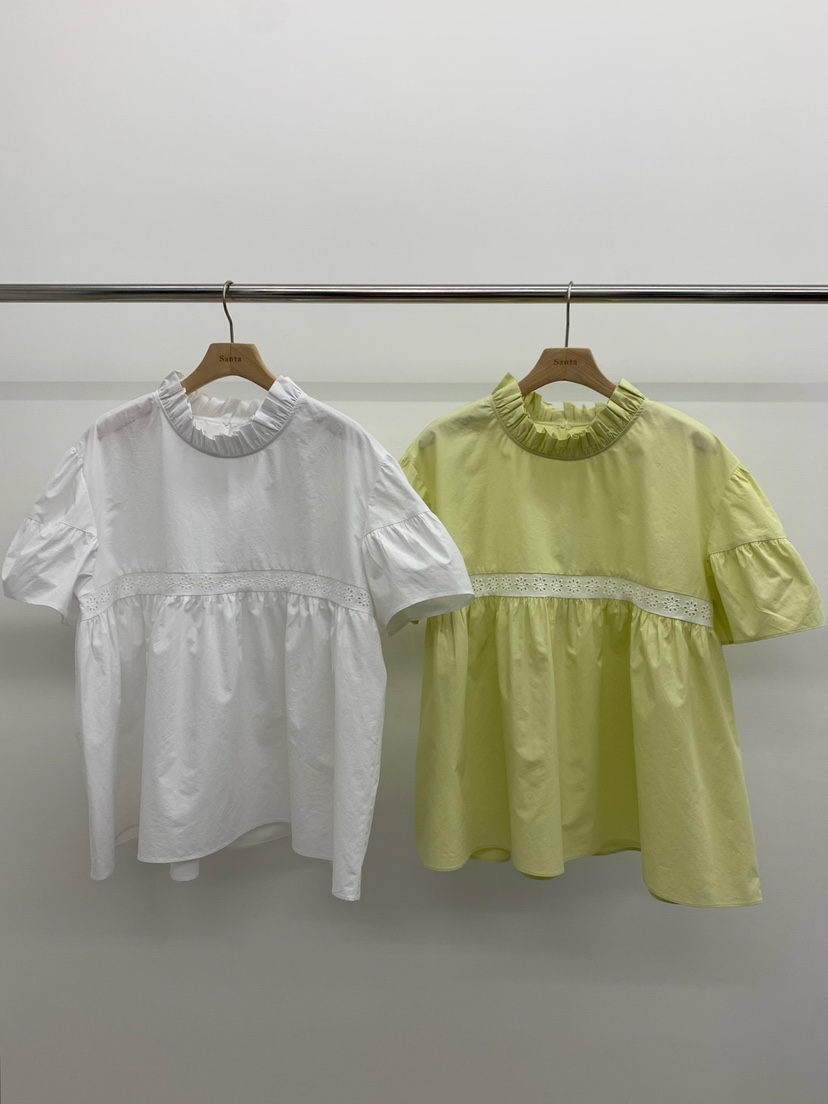 LOVE MY SANTA韓國直郵女士新品職業人氣26春夏襯衫蕾絲衫Santa/LOVE MY SANTA襯衫/蕾絲衫