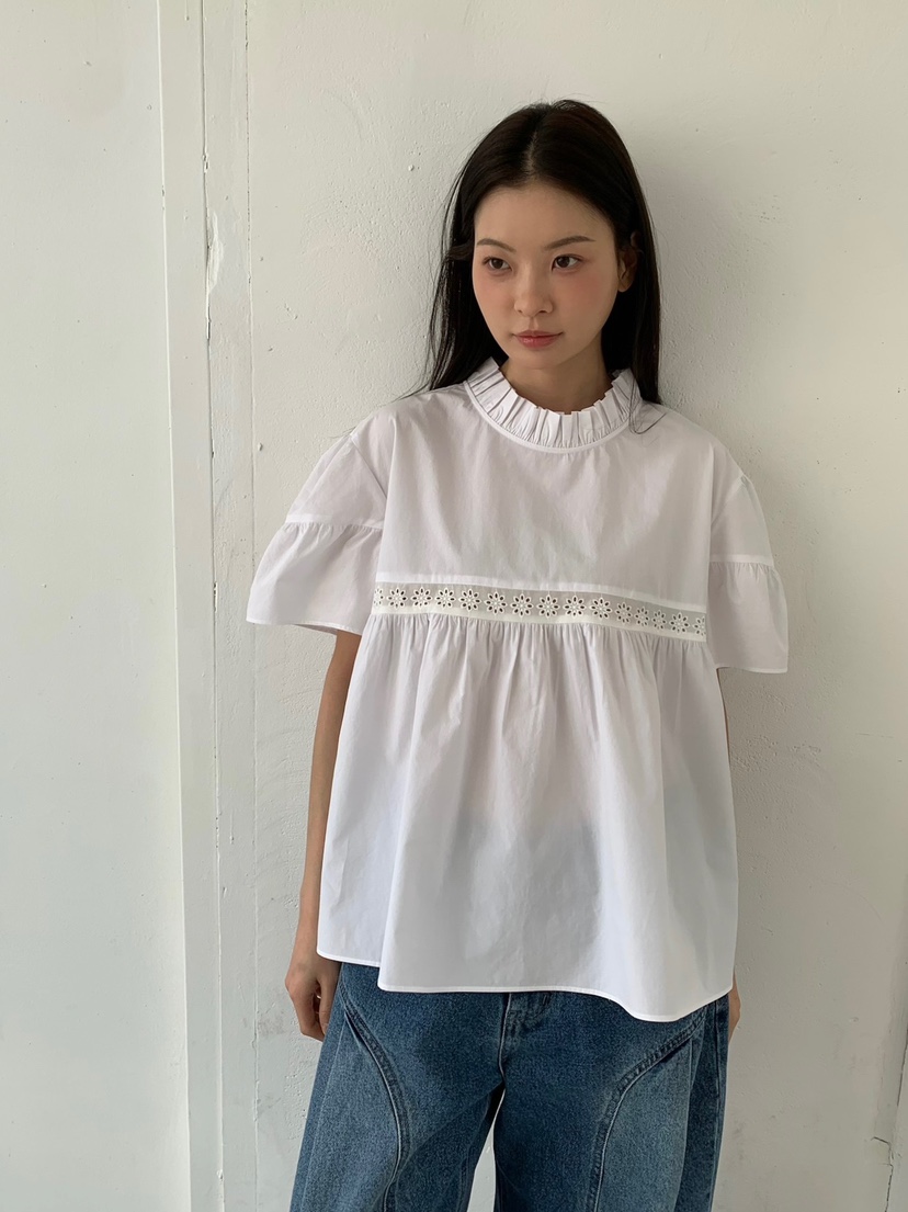 LOVE MY SANTA韓國直郵女士新品職業人氣26春夏襯衫蕾絲衫Santa/LOVE MY SANTA襯衫/蕾絲衫圖色1