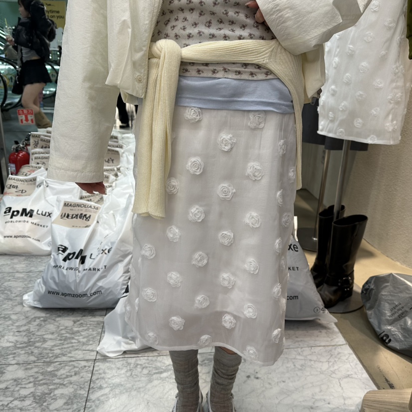 MAGNOLIA36-L韓國代購女裝新品26春夏時尚人氣半身裙中短裙MAGNOLIA36-L半身裙/中短裙圖色1