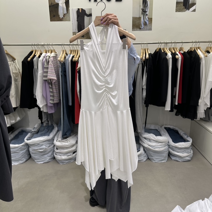 VIVEL韓國直郵女士新品26春夏時尚人氣熱賣休閑連衣裙褶皺VIVEL連衣裙圖色1