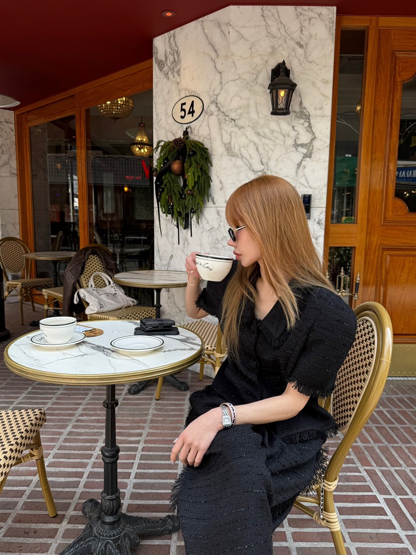 ZEROZERO東大門代購女士新款時尚推薦真品夾克粗花呢流蘇絨ZEROZERO夾克