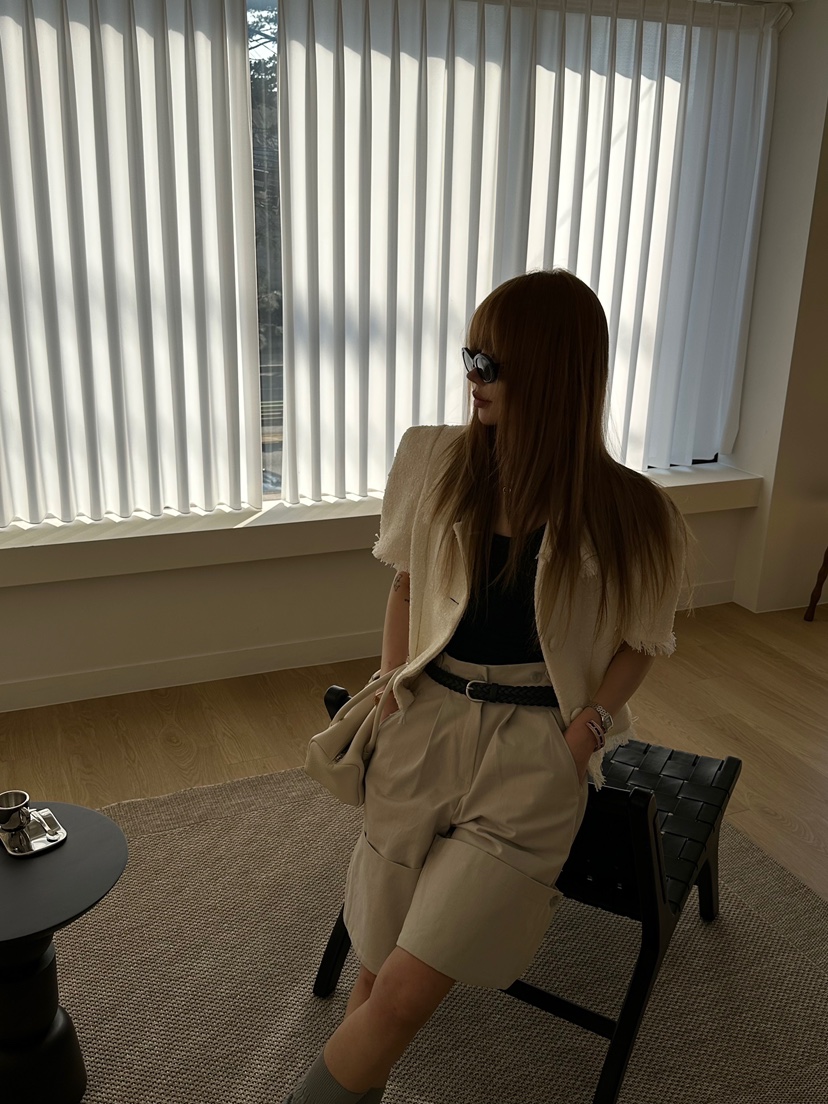 ZEROZERO東大門代購女士新款時尚推薦真品夾克粗花呢流蘇絨ZEROZERO夾克