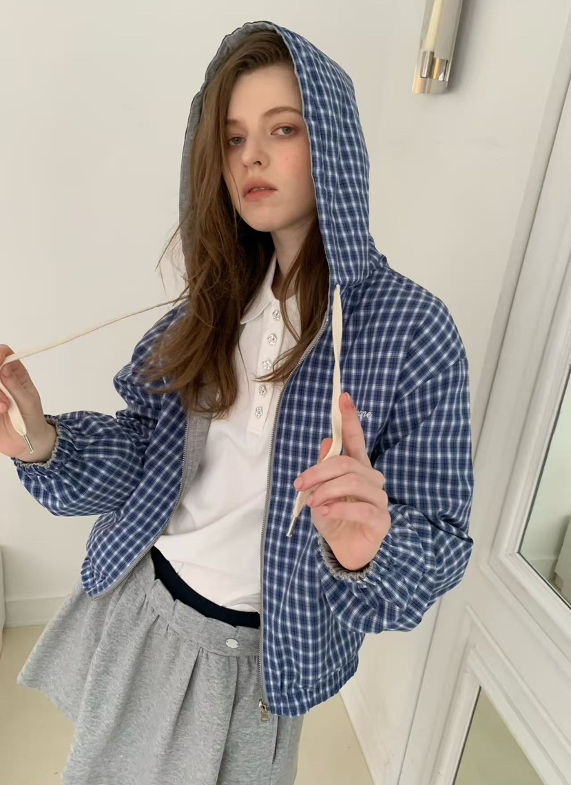 J CRANE-A東大門直郵女士新品真品職業夾克連帽衫拉鏈雙面J CRANE夾克