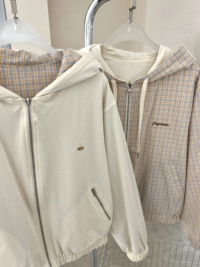 J CRANE-A東大門直郵女士新品真品職業夾克連帽衫拉鏈雙面J CRANE夾克