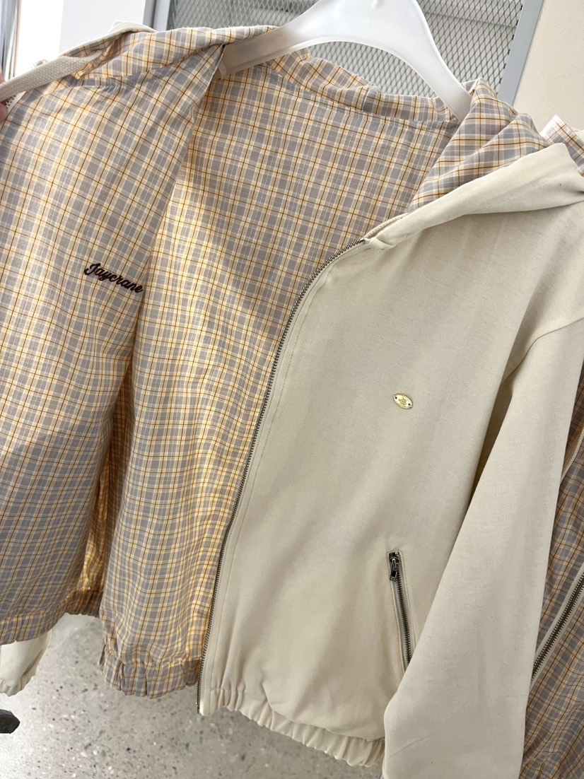 J CRANE-A東大門直郵女士新品真品職業夾克連帽衫拉鏈雙面J CRANE夾克