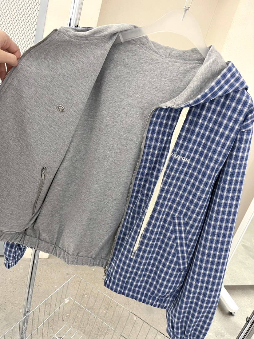 J CRANE-A東大門直郵女士新品真品職業夾克連帽衫拉鏈雙面J CRANE夾克