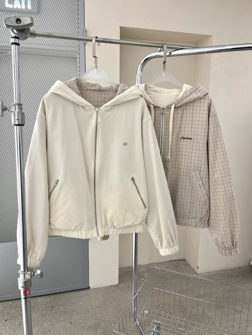 J CRANE-A東大門直郵女士新品真品職業夾克連帽衫拉鏈雙面J CRANE夾克圖色1