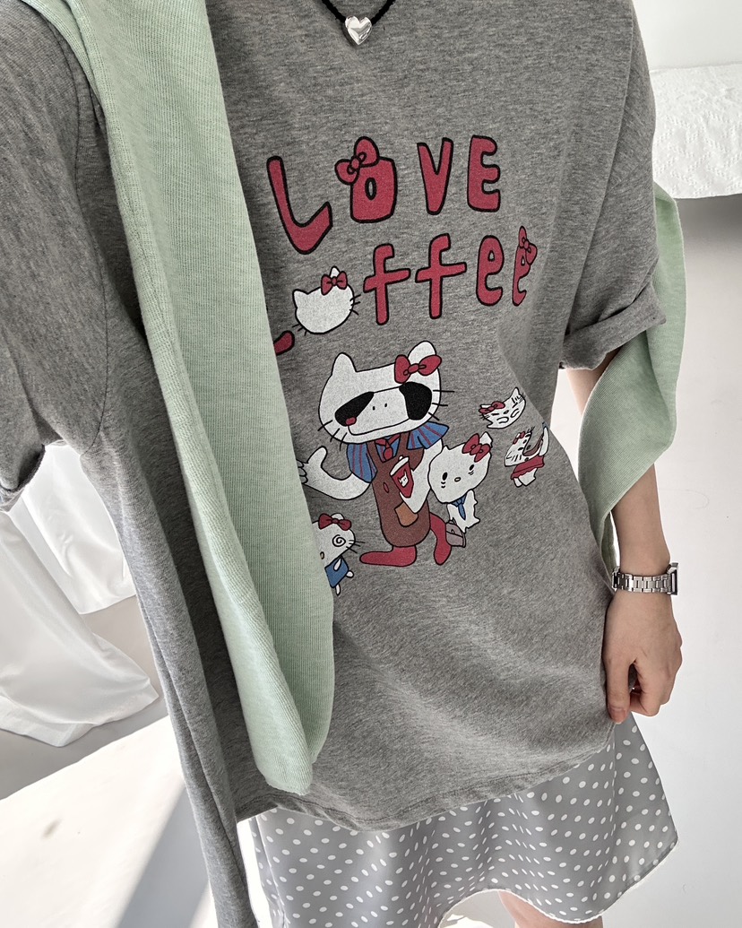 HOWDY韓國直郵女士新款時尚休閑26春夏真品職業推薦熱賣T恤HOWDYT恤