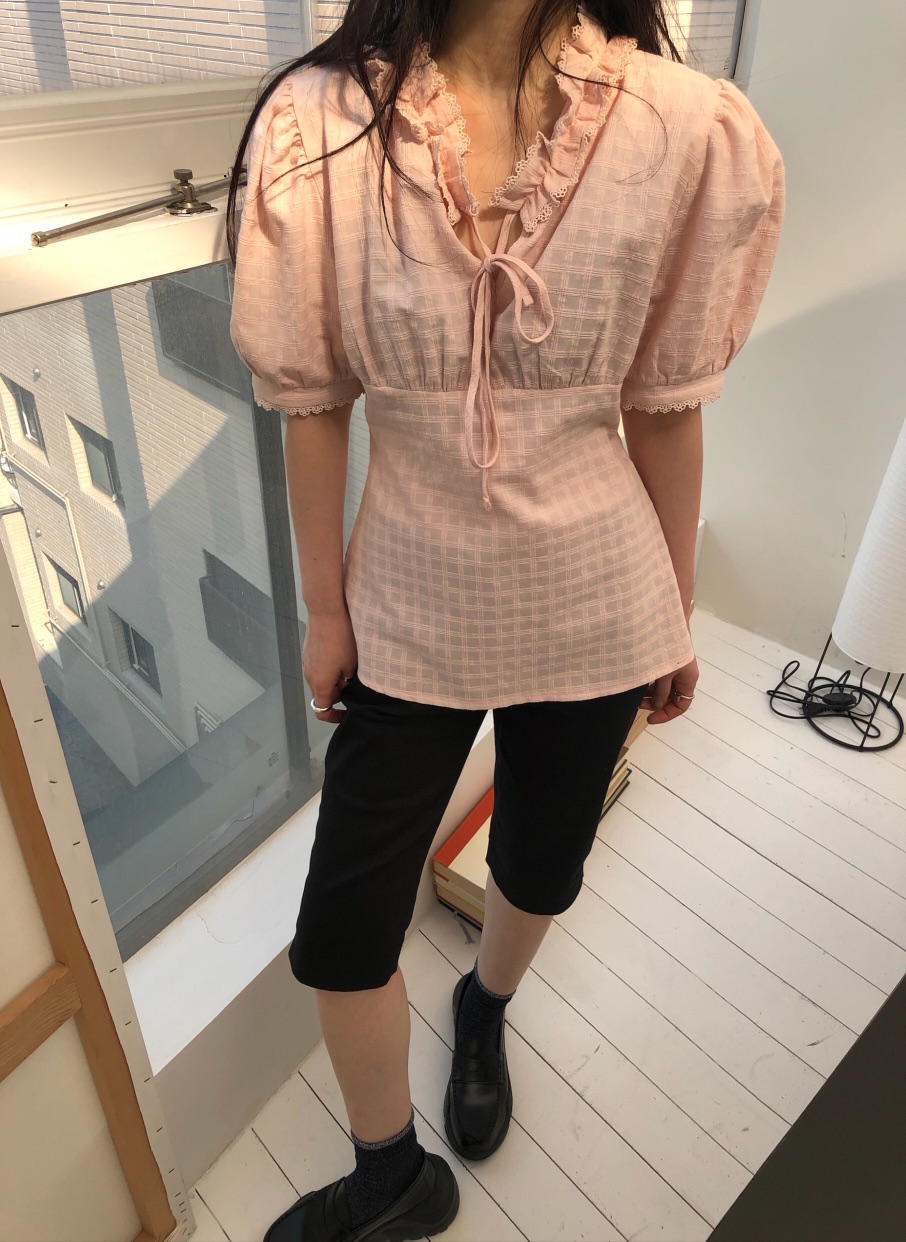 MELTED-P東大門實拍女士新品熱賣休閑職業推薦襯衫蕾絲衫MELTED-P襯衫/蕾絲衫