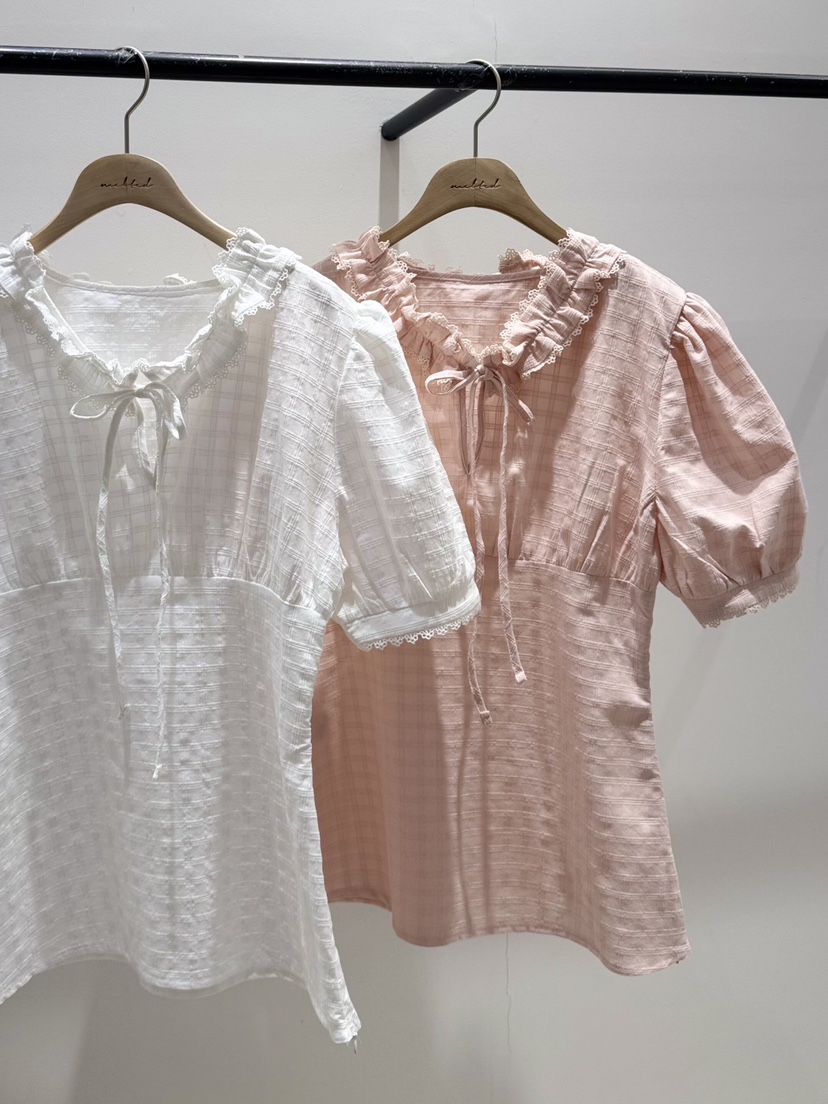 MELTED-P東大門實拍女士新品熱賣休閑職業推薦襯衫蕾絲衫MELTED-P襯衫/蕾絲衫