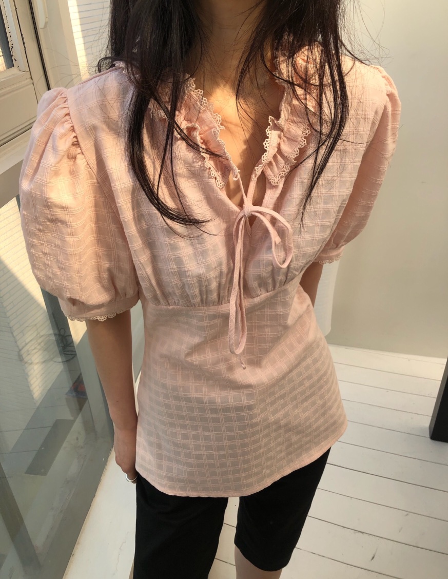 MELTED-P東大門實拍女士新品熱賣休閑職業推薦襯衫蕾絲衫MELTED-P襯衫/蕾絲衫圖色2