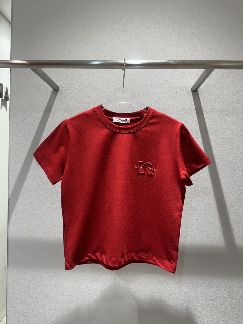 ARSERA東大門實拍女士新品真品人氣休閑職業時尚推薦T恤刺繡ARSERAT恤圖色1