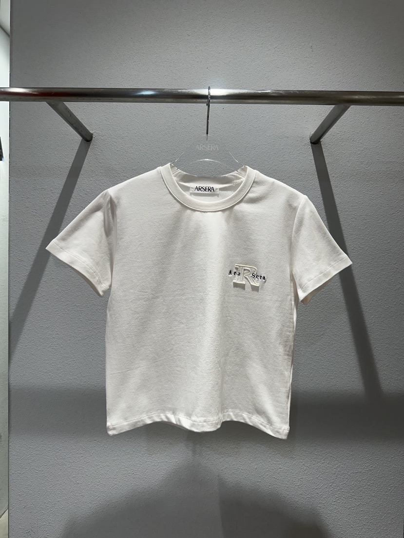 ARSERA東大門實拍女士新品真品人氣休閑職業時尚推薦T恤刺繡ARSERAT恤圖色2