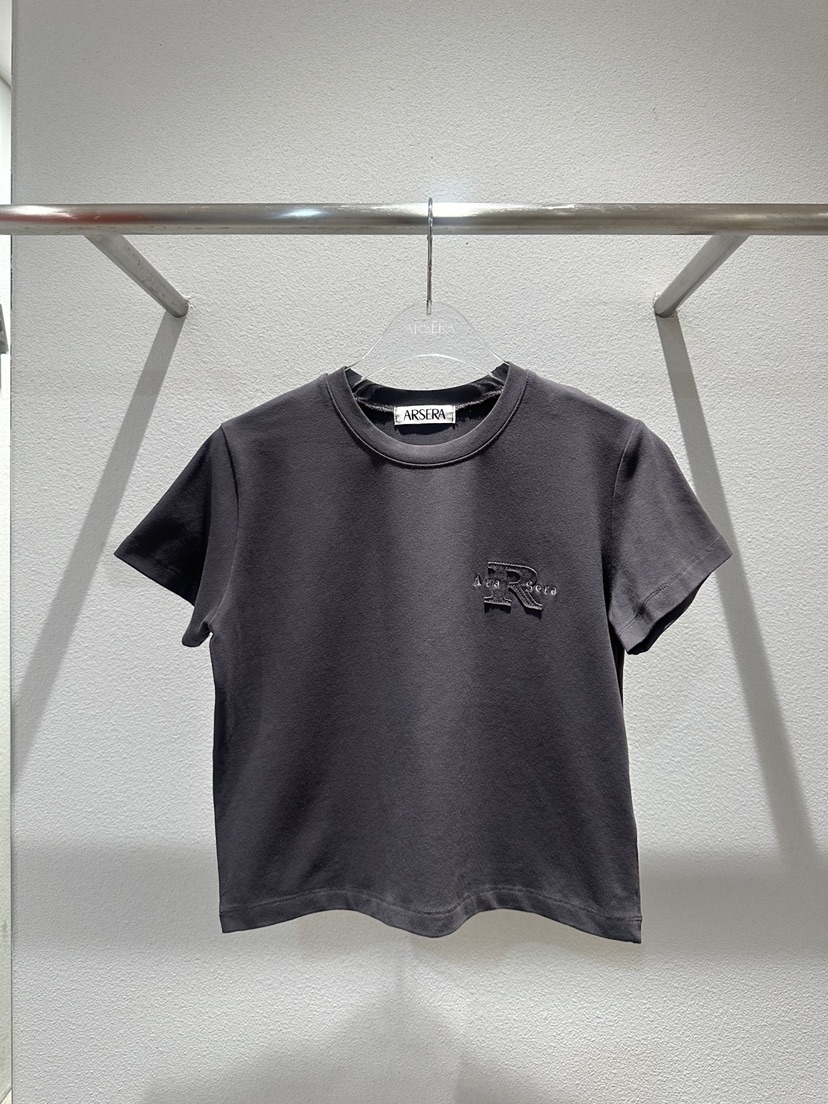 ARSERA東大門實拍女士新品真品人氣休閑職業時尚推薦T恤刺繡ARSERAT恤圖色3
