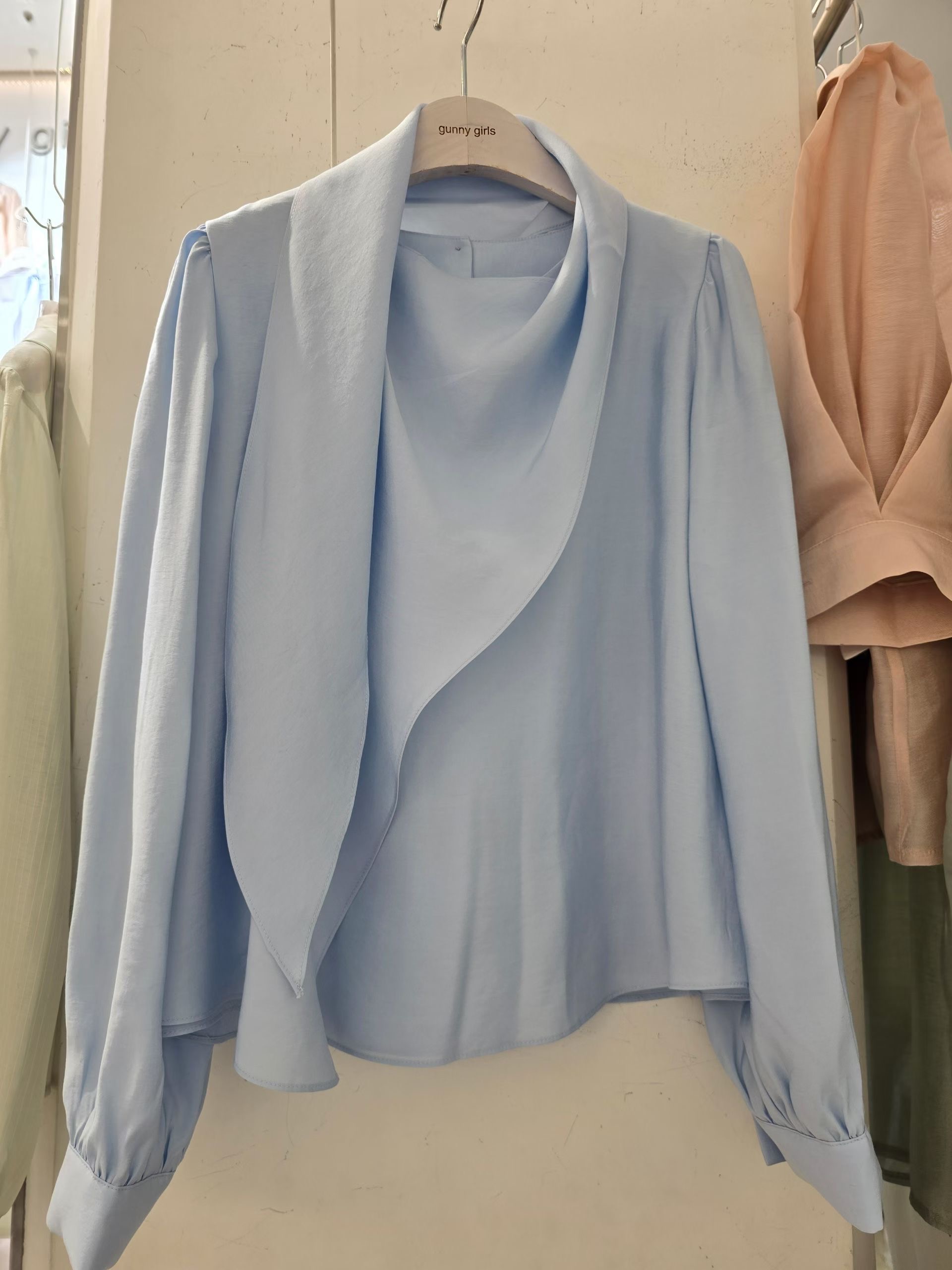 GUNNY GIRLS-거니걸스-T東大門代購女裝新品推薦襯衫蕾絲衫GUNNY GIRLS襯衫/蕾絲衫圖色1