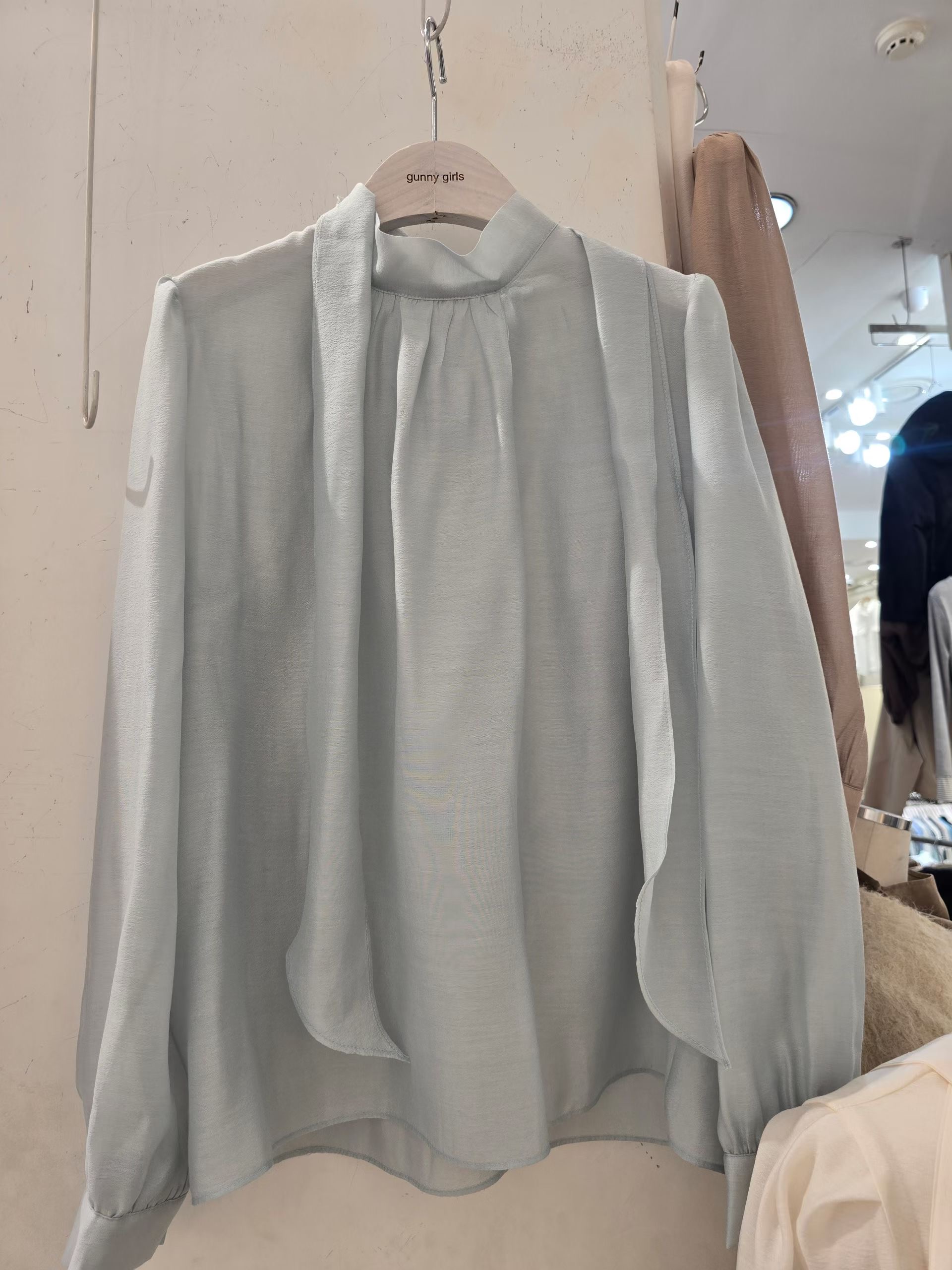 GUNNY GIRLS-거니걸스-T東大門直郵女士新品人氣襯衫蕾絲衫褶皺GUNNY GIRLS襯衫/蕾絲衫圖色2