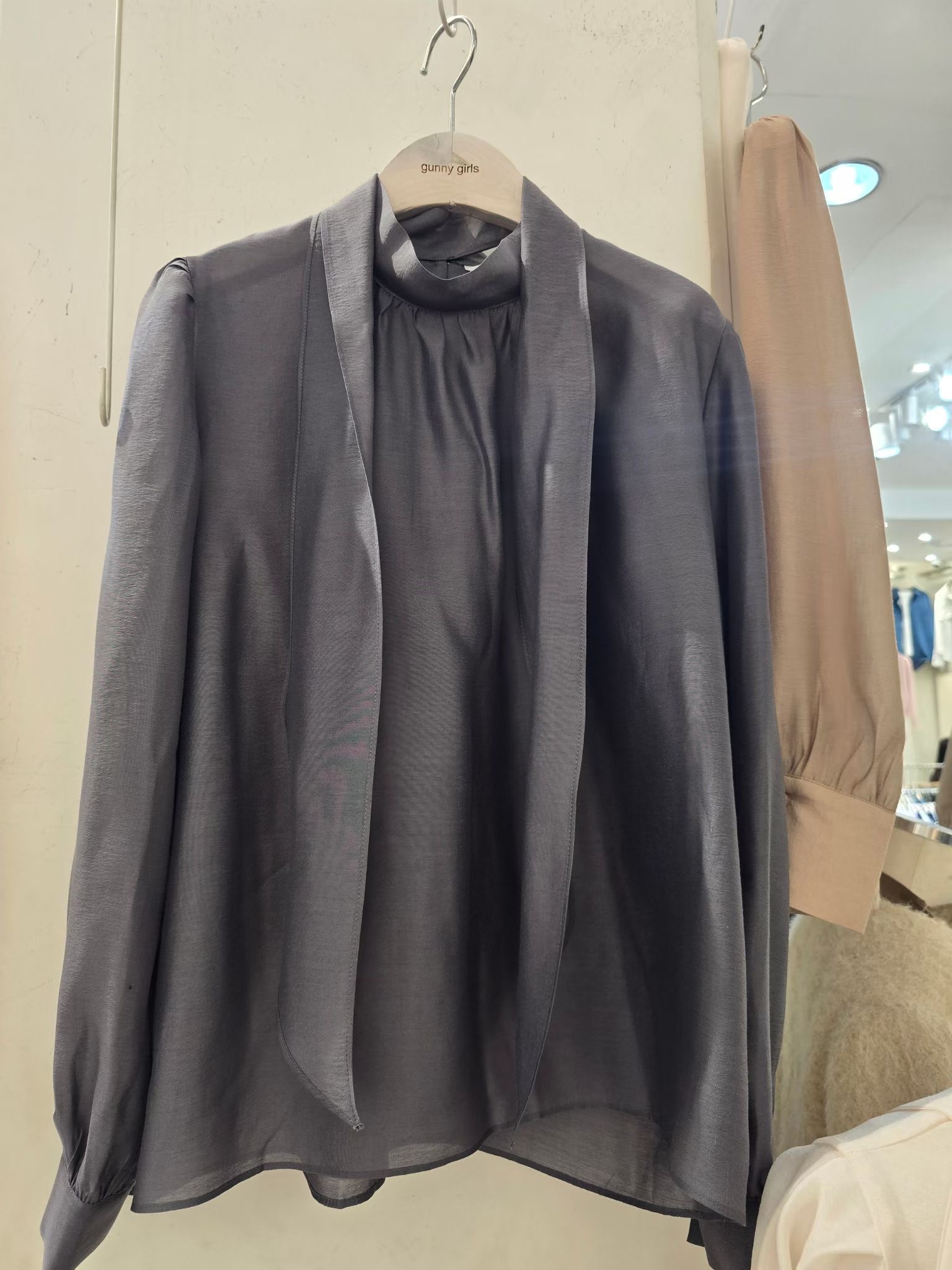 GUNNY GIRLS-거니걸스-T東大門直郵女士新品人氣襯衫蕾絲衫褶皺GUNNY GIRLS襯衫/蕾絲衫圖色4