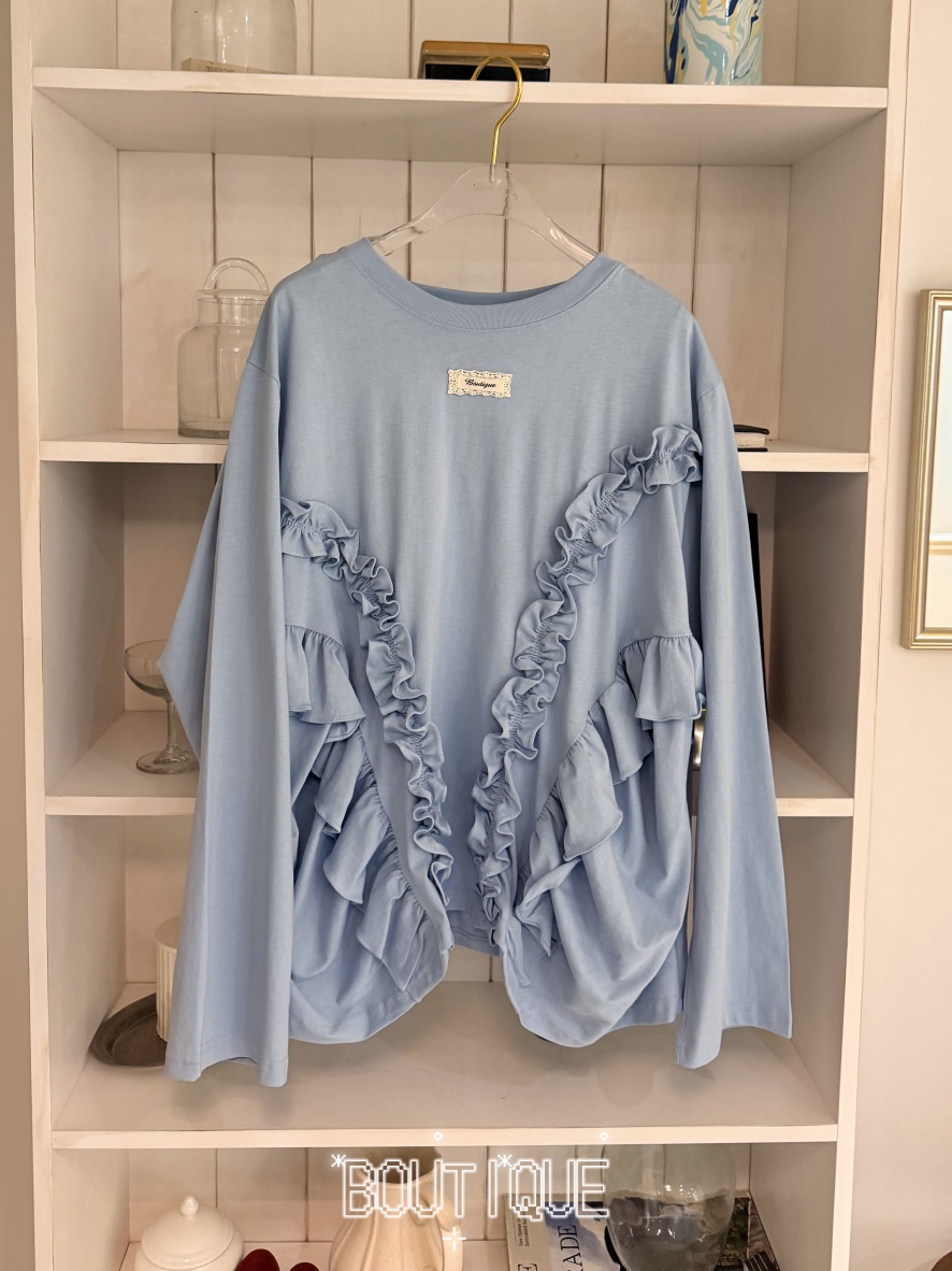 BOUTIQUE-L東大門直郵女裝新款26春夏推薦時尚人氣長袖T恤BOUTIQUE-L長袖T恤圖色1