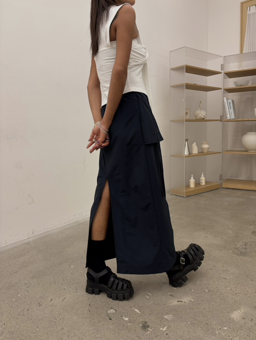 CUCUMBER韓國代購女裝新品26春夏職業人氣休閑熱賣真品長裙CUCUMBER長裙