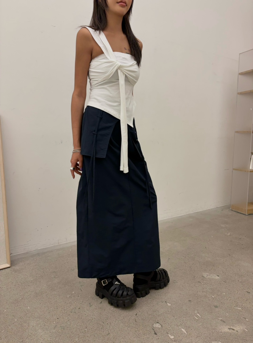 CUCUMBER韓國代購女裝新品26春夏職業人氣休閑熱賣真品長裙CUCUMBER長裙