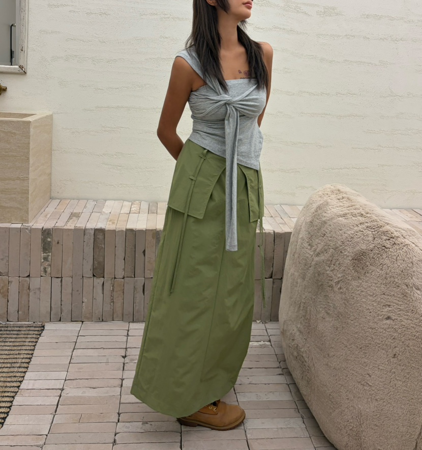 CUCUMBER韓國代購女裝新品26春夏職業人氣休閑熱賣真品長裙CUCUMBER長裙