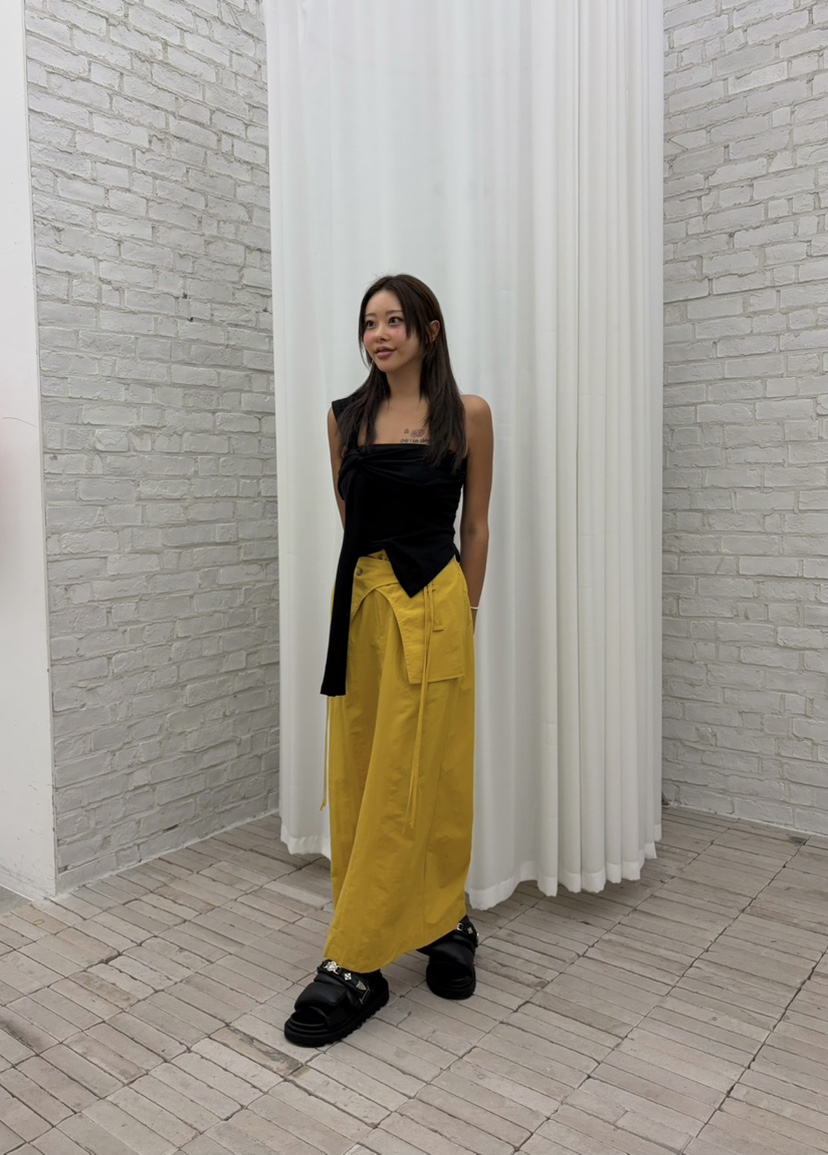 CUCUMBER韓國代購女裝新品26春夏職業人氣休閑熱賣真品長裙CUCUMBER長裙