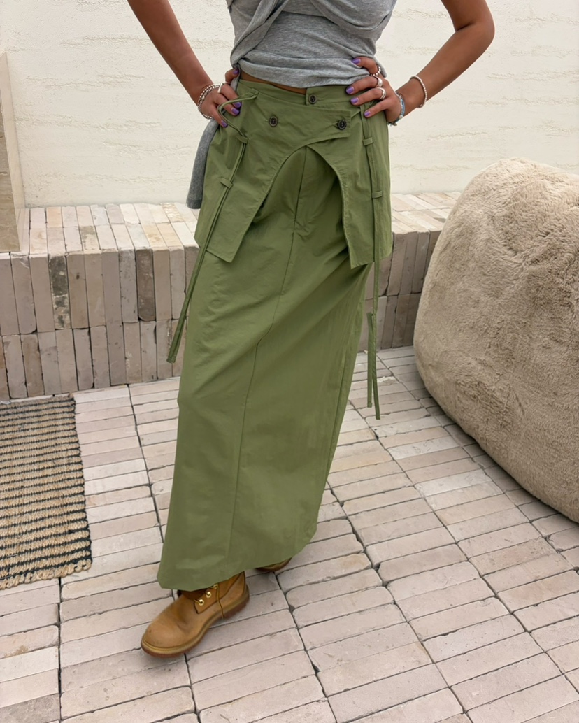 CUCUMBER韓國代購女裝新品26春夏職業人氣休閑熱賣真品長裙CUCUMBER長裙圖色1